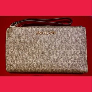 Michael Kors Metallic Wristlet